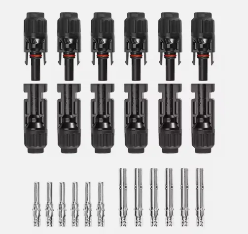 Mc4 Connector Male and Female, Mc4 Solar Panel Connector 30A 1000V for PV Cable 2.5/4/6mm Solar Panel Connect