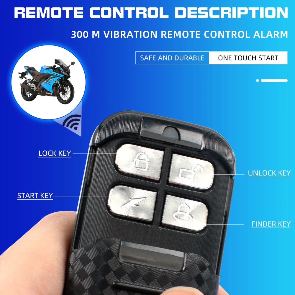 Anti-Theft  Remote Control Engine Start Motor Bike Anti-Hijacking Cutting Off Remote Engine Motorcycle Alarm Security System