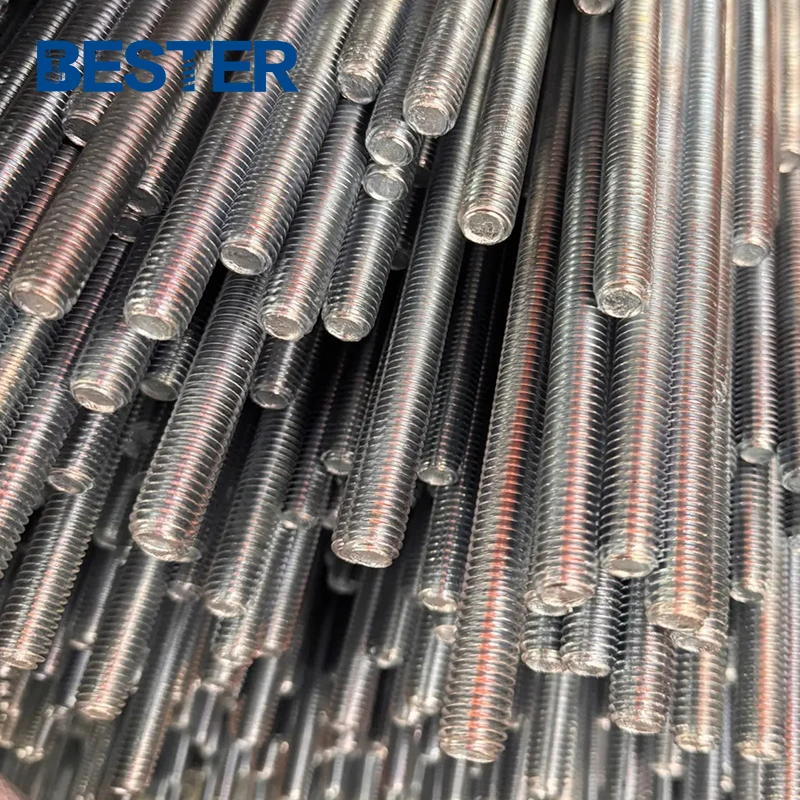 High tension ningbo iron din 975 black threaded bars a193 b7 stud bolts threaded rod thread bar