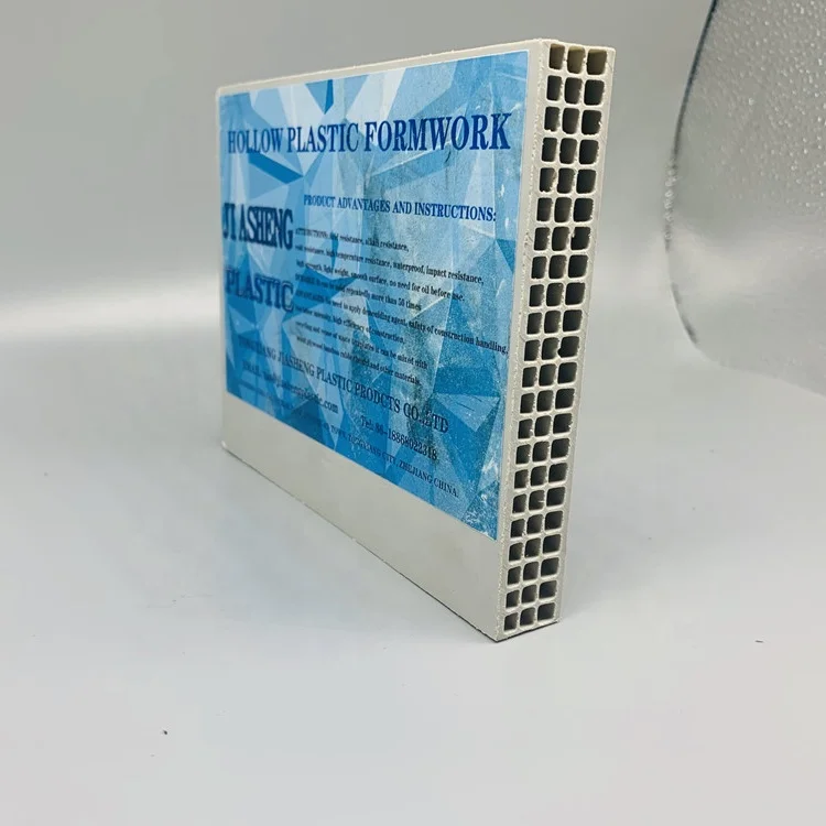 Concrete Construction Support PP Hollow Plastic Concrete Formwork Panel Board Formwork