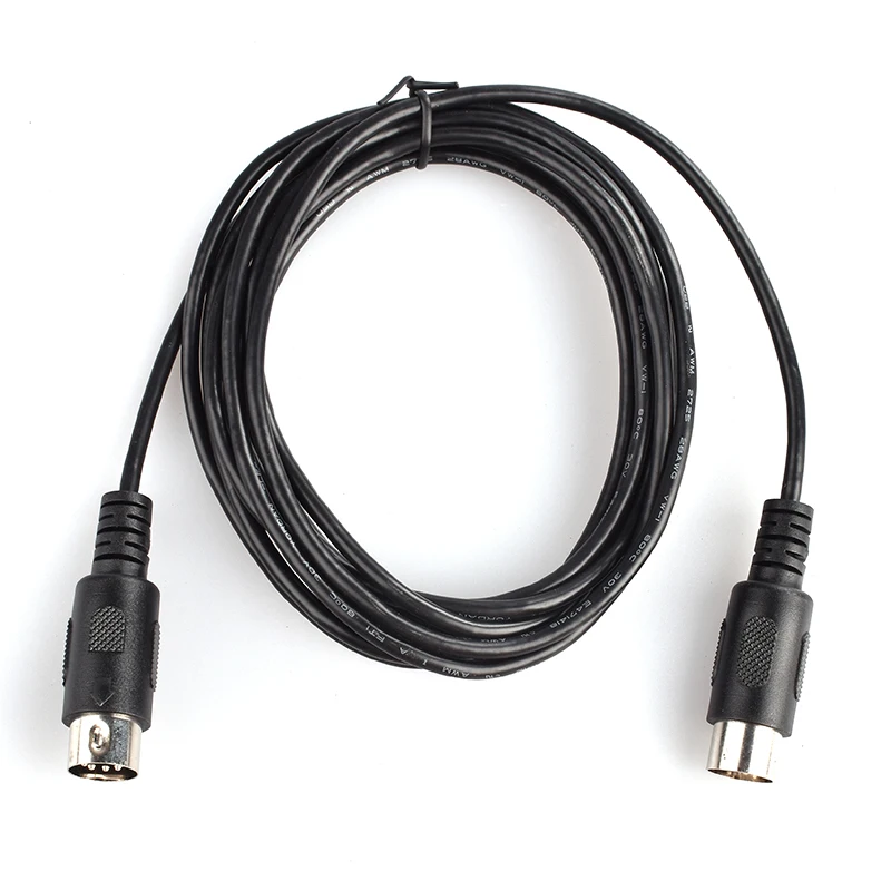 Din 8pin  Male to Male Speaker Audio Cable is used for power supply audio and video signal transmission or connection