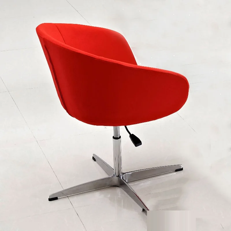 Стул для дома и офиса с регулируемой высотой и перекрестной основой из ткани