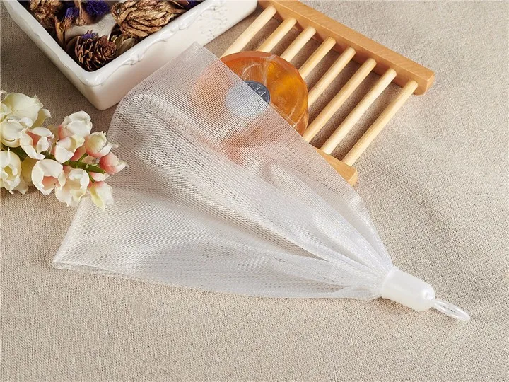 Foaming facial cleanser PE net for facial cleansing handmade soap-bubble mesh A103