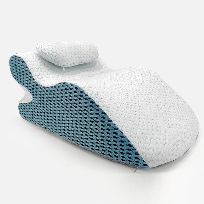Y-shaped bed lumbar support Effective back pain relief memory foam pillow Dual-use lying pillow