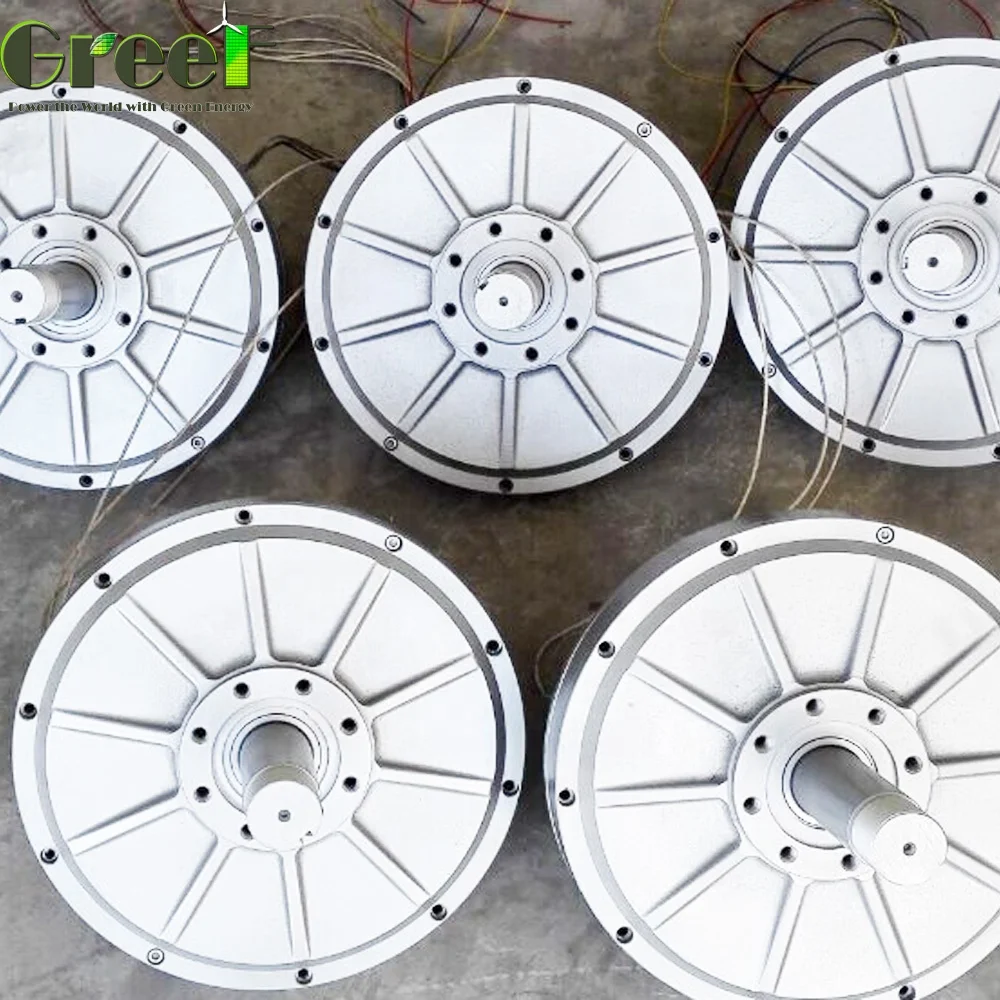 100rpm 3KW 5KW Coreless Permanent Magnet Wind Generator Axial Flux Coreless Generator Outer Rotor Inner Rotor