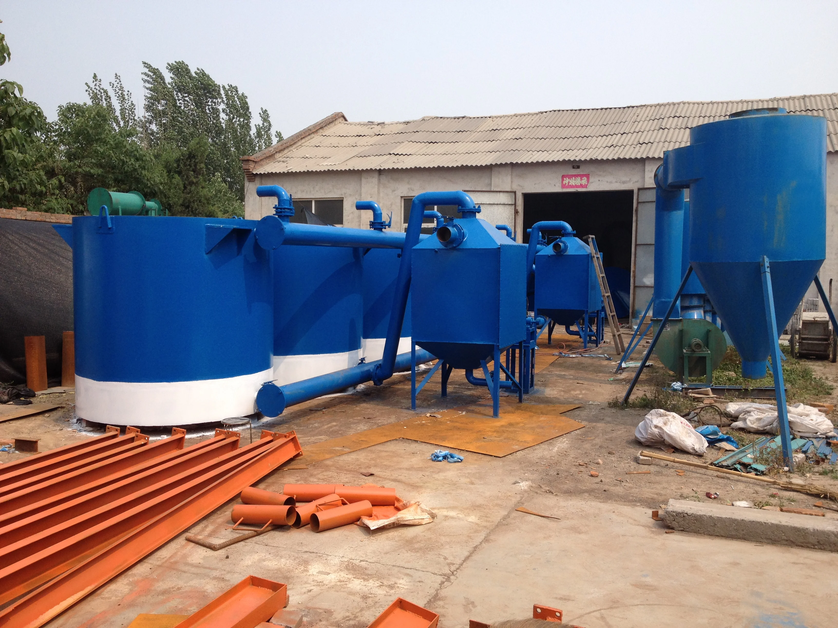 horizontal charcoal carbonization furnace