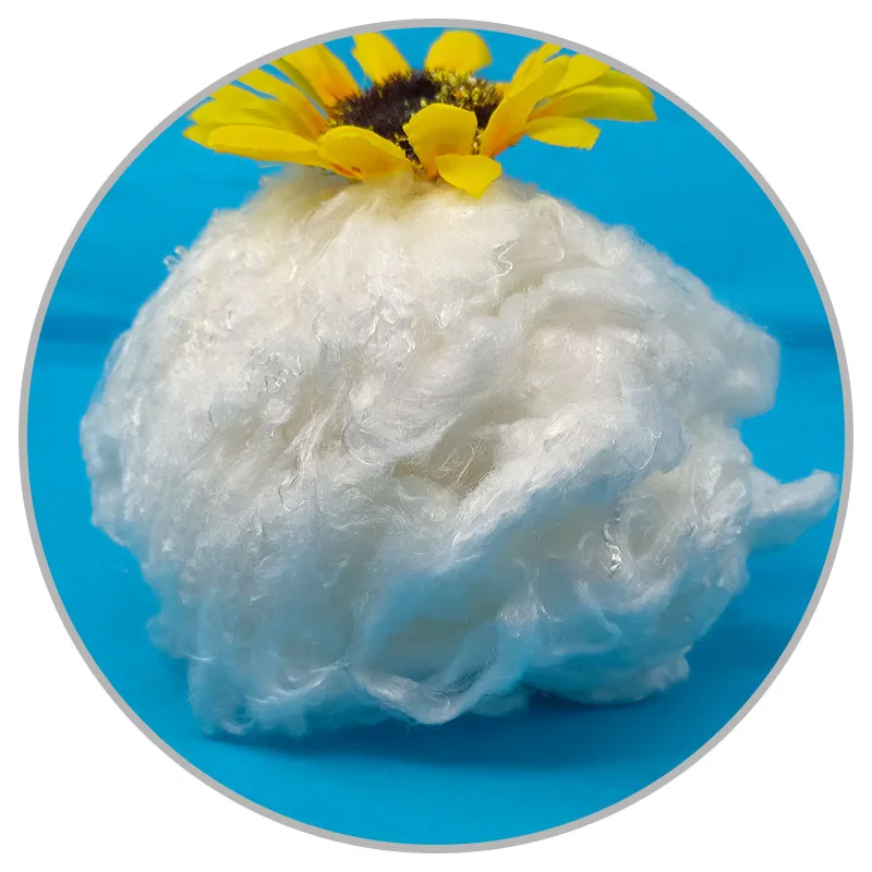 natural biodegradable 1.2d 38mm bamboo fiber for spinning and nonwoven