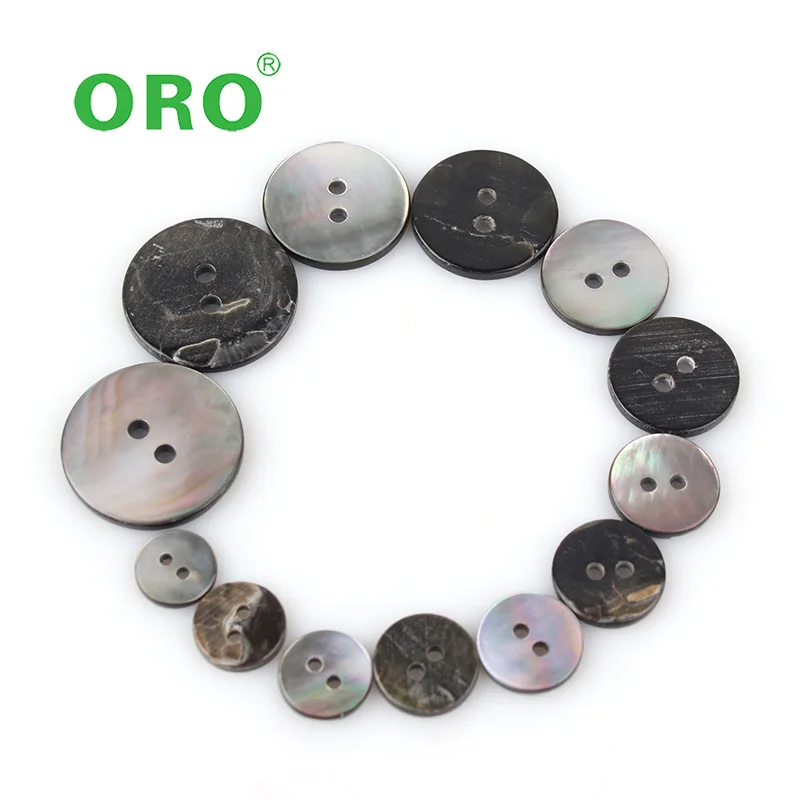 Изготовленный на заказ высокого качества с 2 отверстиями, закругленный носок, тонкие края натуральным жемчугом в виде кнопки перламутром кнопки для рубашка платье