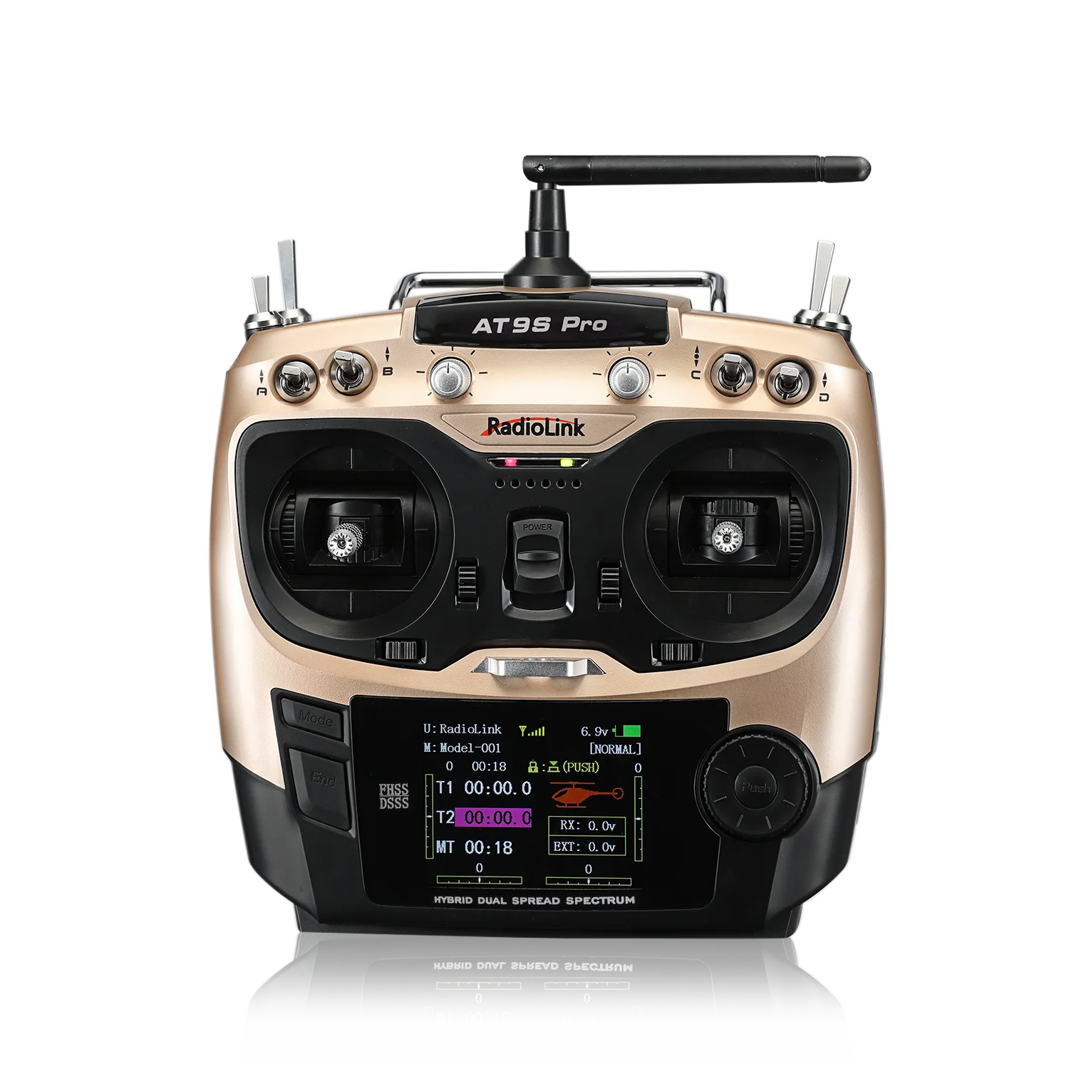 Radiolink AT9S Pro 10/12  Channels 2.4GHz RC Radio Transmitter For Sailboat Fishing Boat Agricultural Boat RC Toy