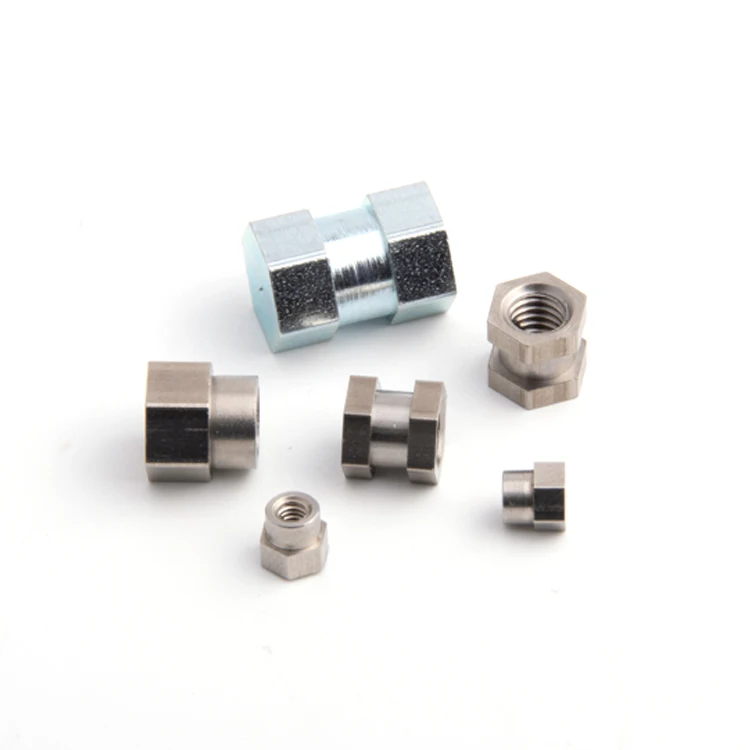 OEM Custom Brass Hexagon Flat Head Nut Copper Hex Nut Bolts Threaded Insert Brass Socket Head Copper Hex Nuts Connector