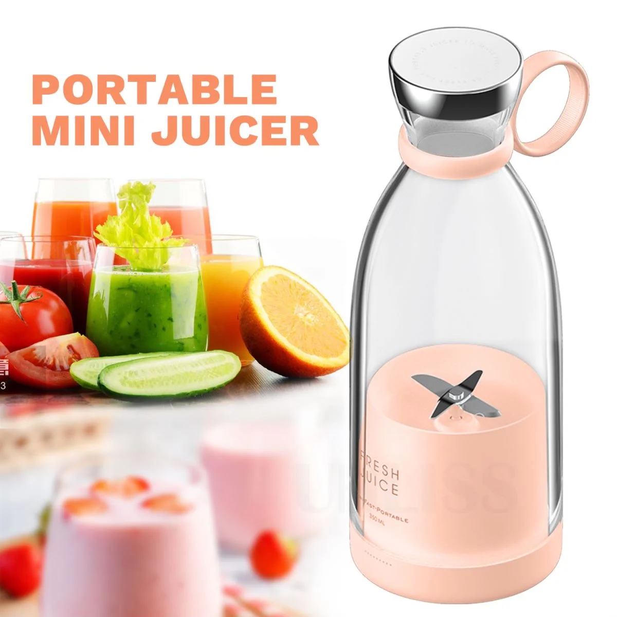 2022 New Style Wireless Blender Smoothie Makers Portable Jug Blenders Cordless Baby Food Travel Office Gym juicer
