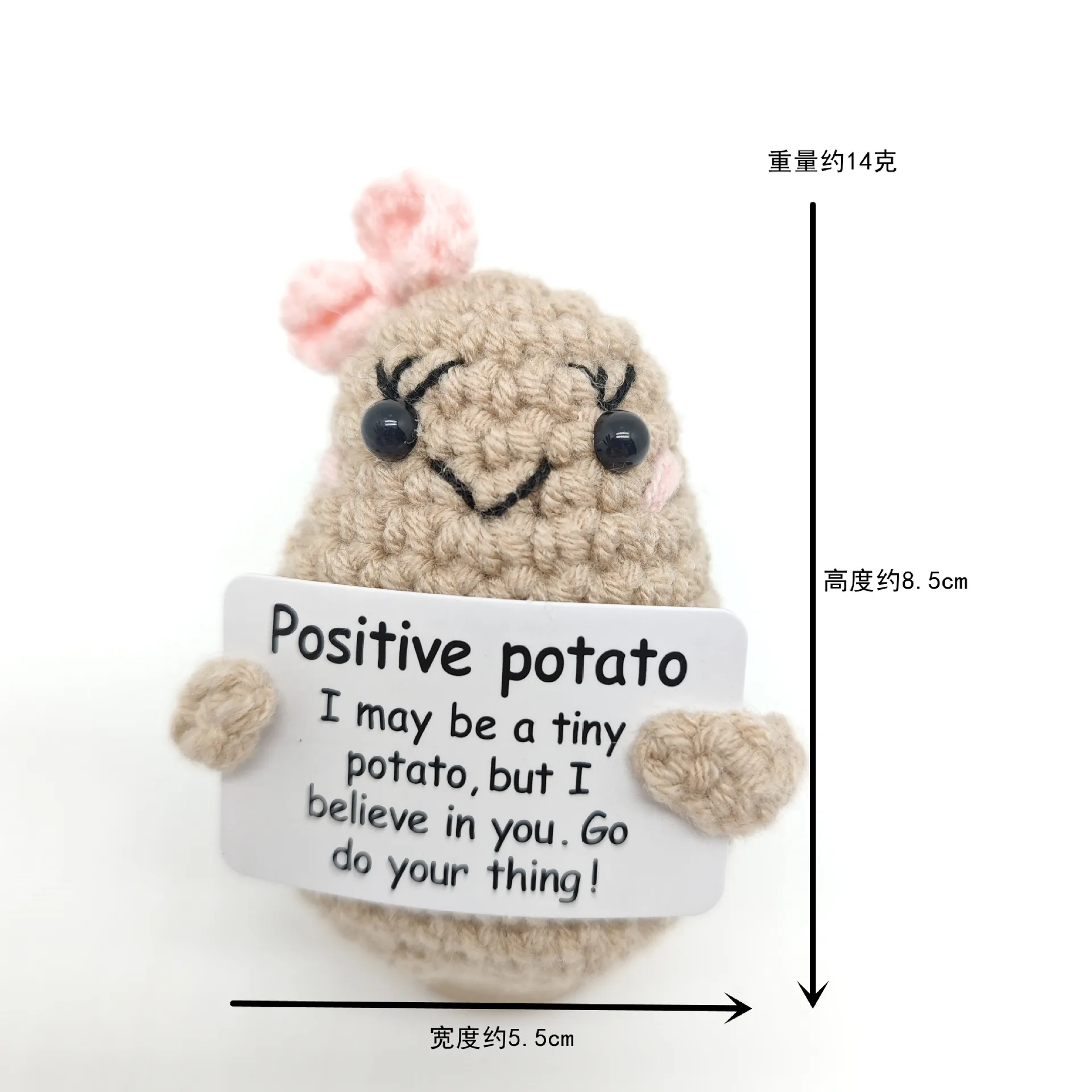 Милые вязаные игрушки из шерсти и картофеля