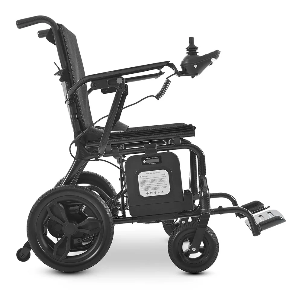 Portable Lightweight Folding Wheelchair Disabled Joystick Carbon Fiber Wheelchair