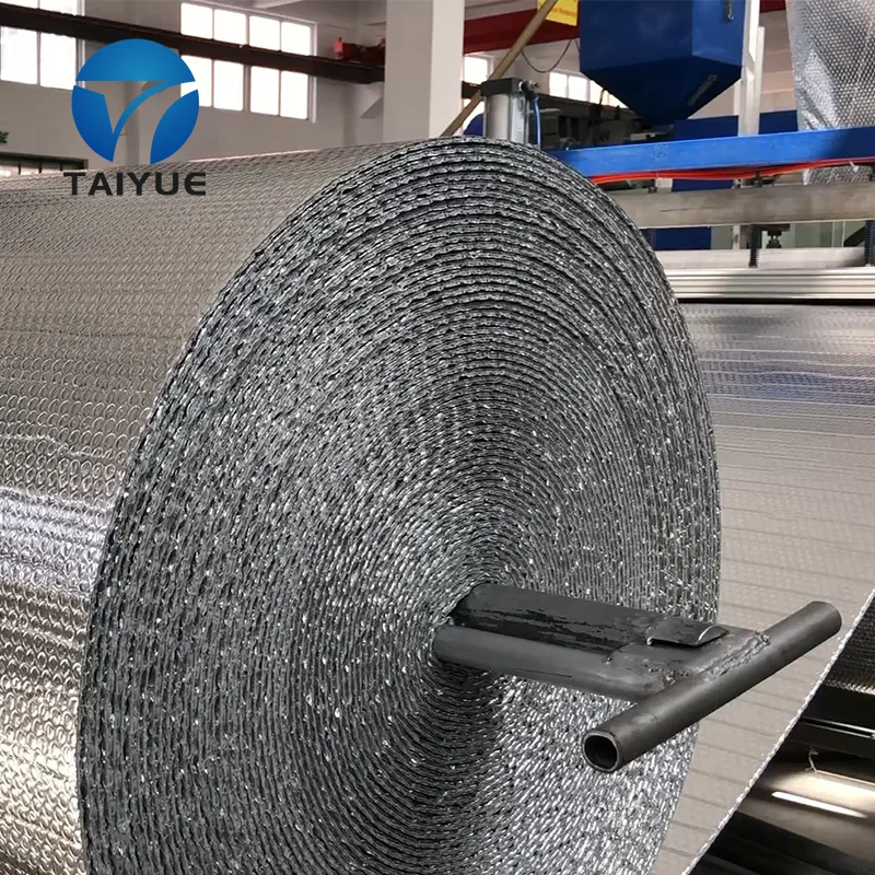 Double Bubble Reflective Foil Insulation 6mm Thickness Aluminum Foil Radiant Barrier Wrap Warehouse Thermal Insulation Sheet