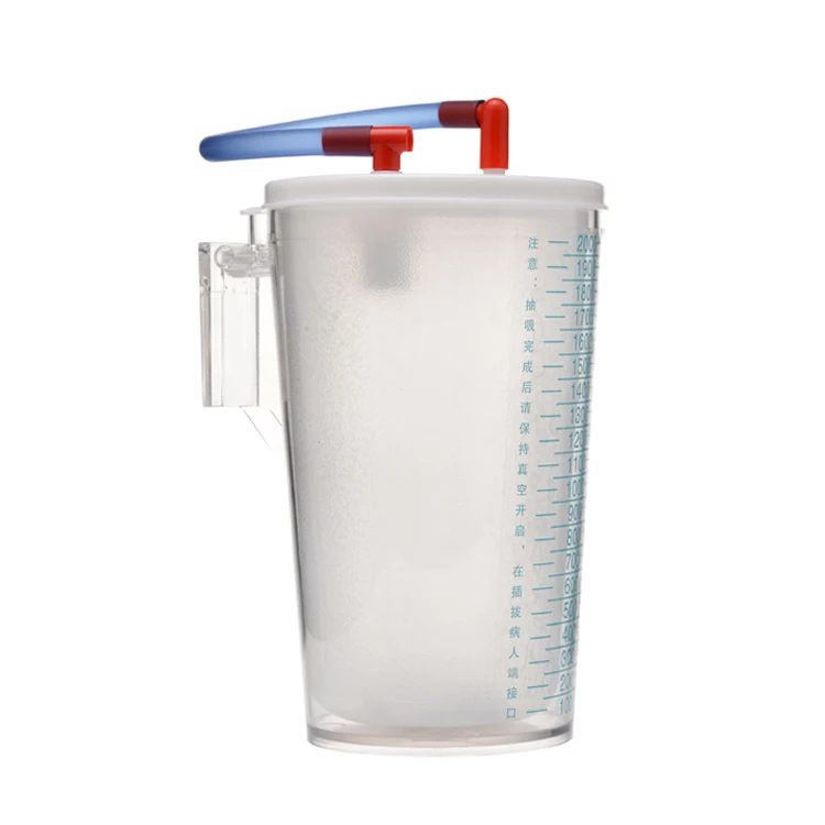 Single Use Hospital Device of Suction Canister Medical Suction Waste Bag 2000ml