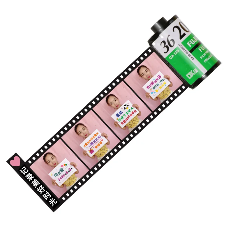 PET White Ink Mini Photo Album Stickers Anime Style Keychain Image Gallery Series Creative Handbook DIY Decorative Stickers