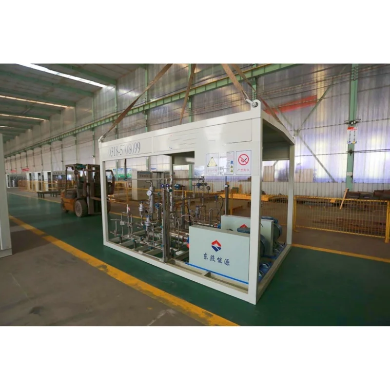 Large Flow Cryogenic Liquid Cylinder Filling Pump Unit with Vaporizer