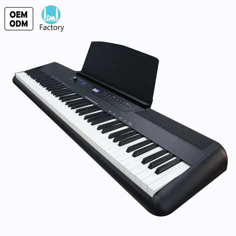 
portable digital piano keyboard electronic with hammer action 