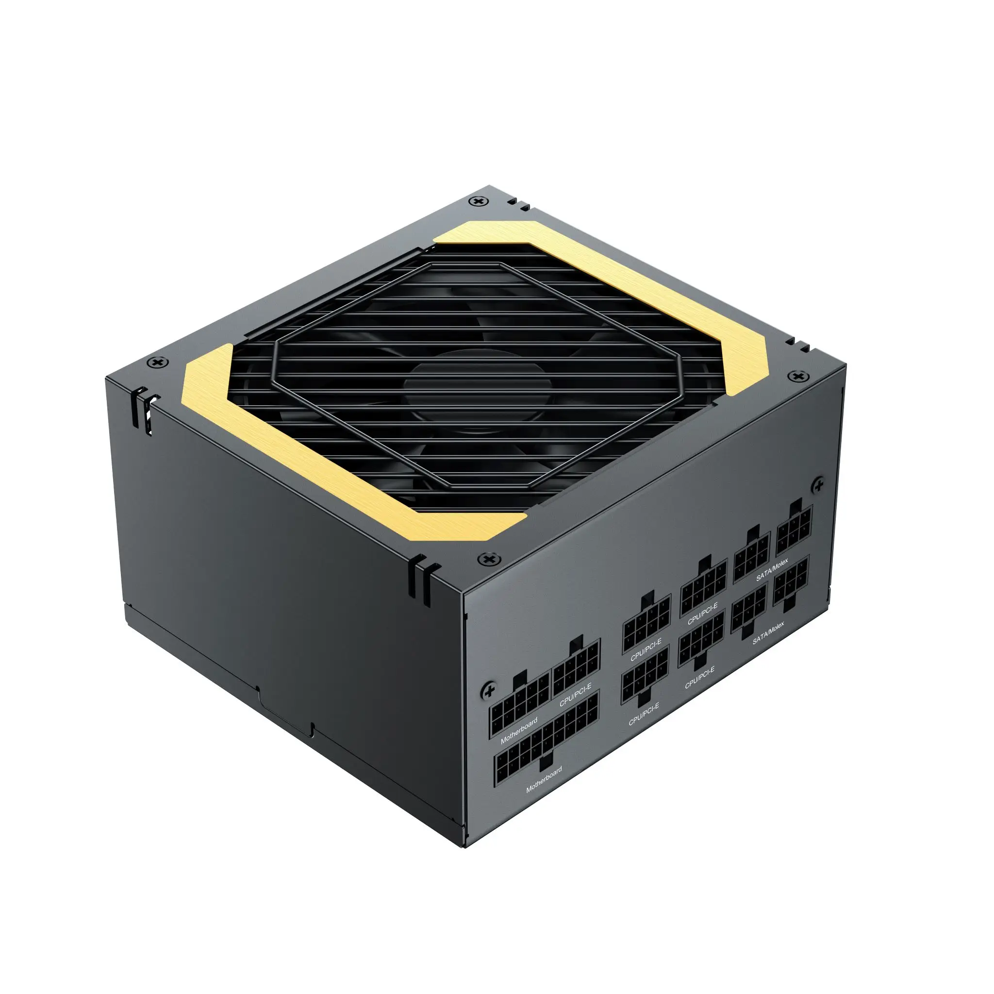 High Quality Full Module White Atx Power Supply 750w Computer Power Supplies Gold 80Plus Pc Power PCIE 5.0 with 12cm FAN