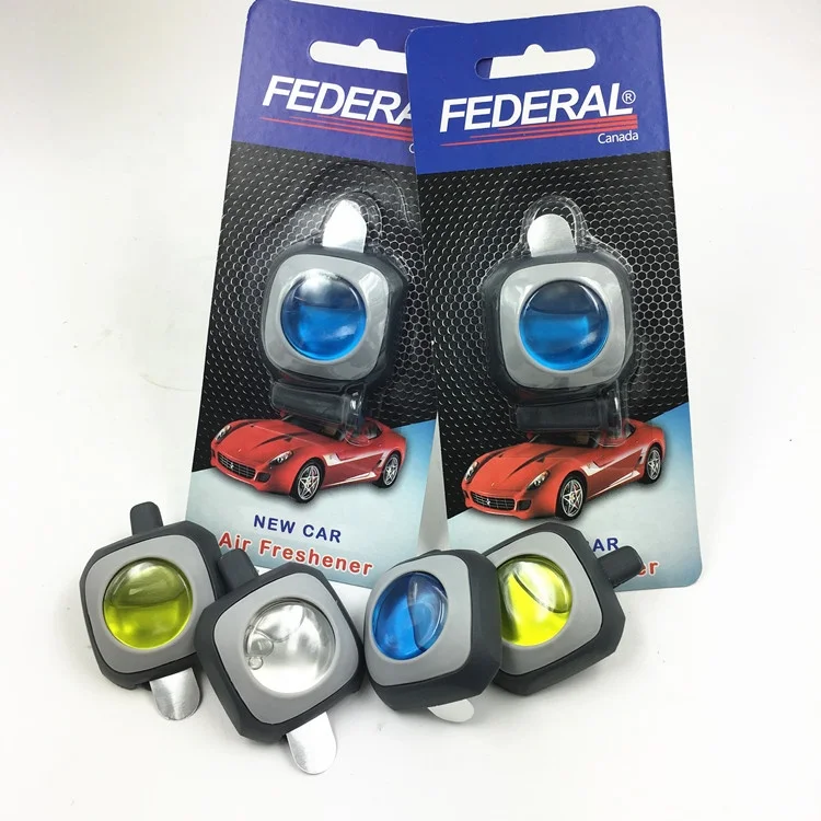 4ml Different colors auto air conditioner air outlet perfume plastic clip liquid membrane air freshener for car vent