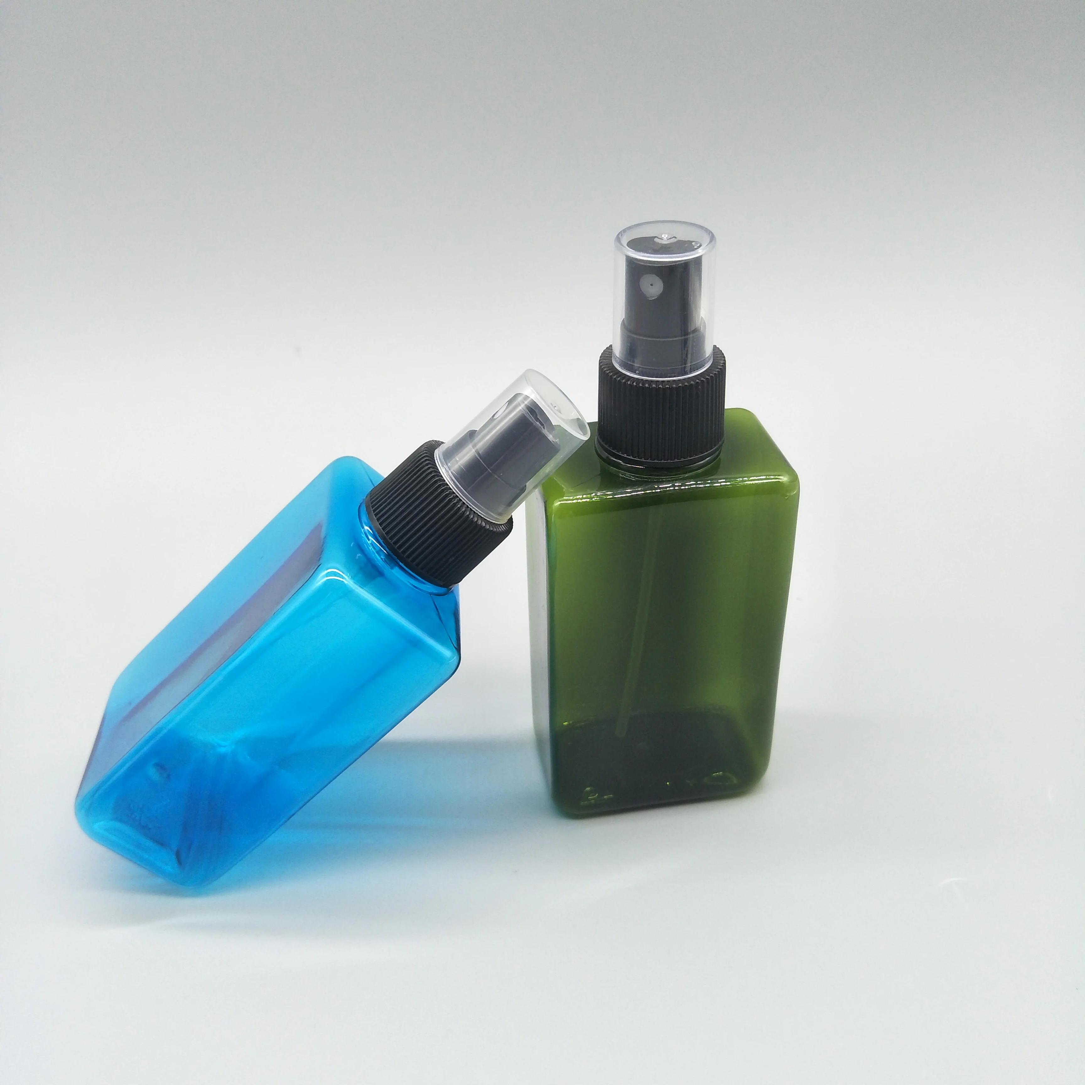 
150ml Square PETG Bottle for Hand Wash Cleaning Lotion Shampoo beauty packaging with plastic spray bottle,perfume bottles 