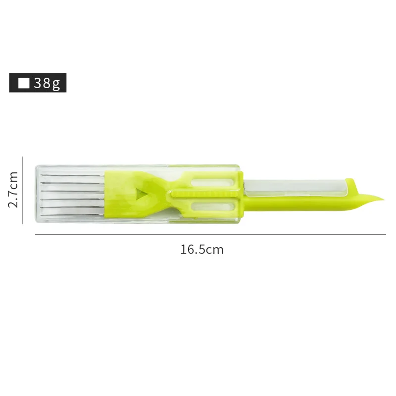 Multifunctional Vegetable Kitchen Gadget Tool Scallion Knife Shred Fruit Onion Cutter Slicer Peeler Chopper Shredder