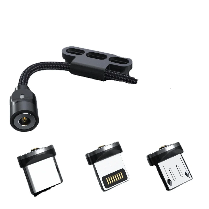 Оптовая продажа, нейлоновый Плетеный Многофункциональный магнитный USB-кабель для быстрой зарядки мобильного телефона Type C от babin CB173, 3 в 1