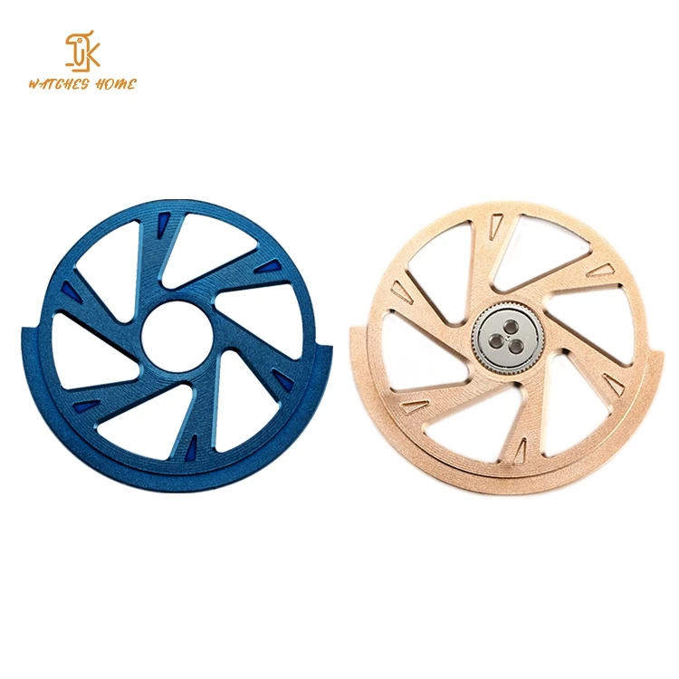 SANYIN Rose Gold Wheel Nh35 SW200 Miyota 8215 9015 Watch Rotor Custom Miyota 82n4 Eta 2824 Movement Rotor Parts Manufacturers