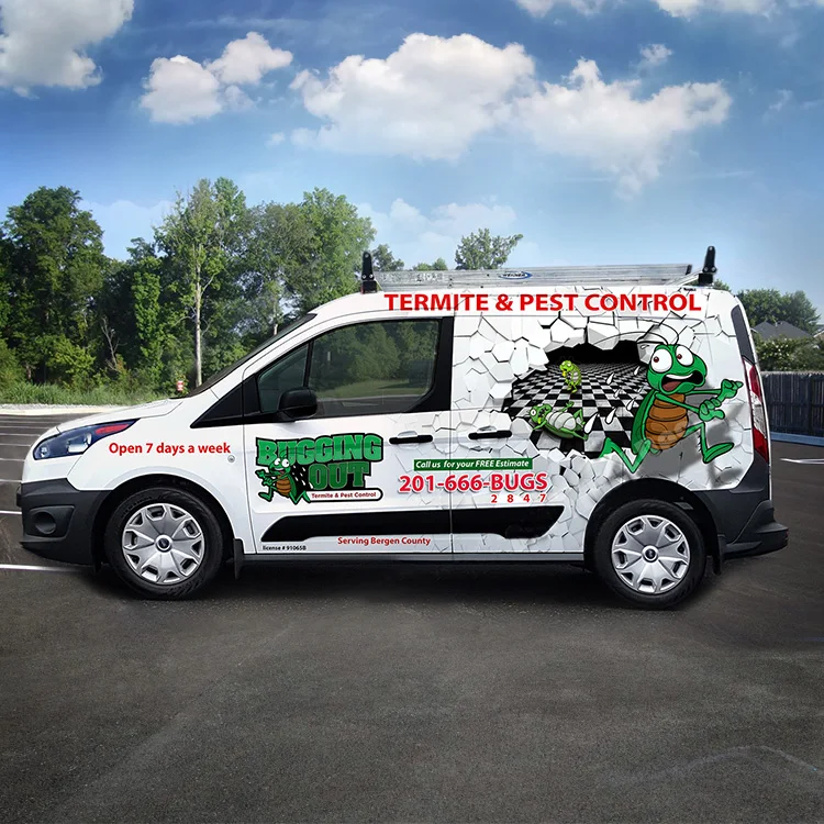 3M Print Self adhesive car Side Body Sticker advertising School bus commercial company logo custom car vehicle van stickers