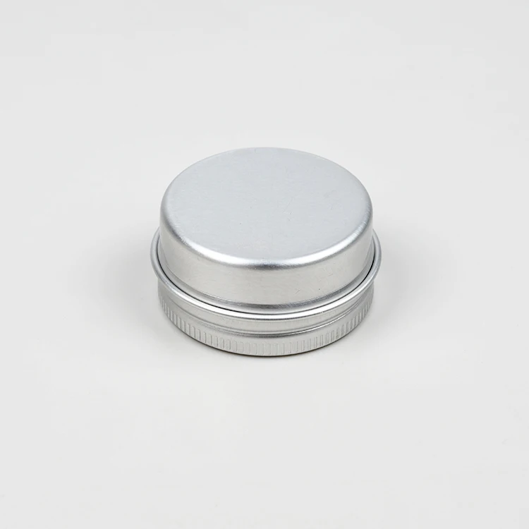 20G 20ML Dia.40 mm Tin Cans Empty Round Aluminum Jar Lipgloss Cosmetic Container with Screw Cover
