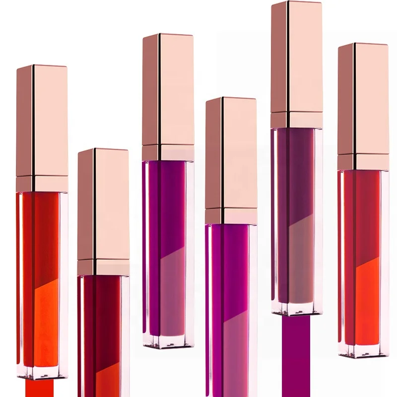 OEM Matte Liquid Lipstick Custom Label  Waterproof Pigmented Lip Gloss  Private Label