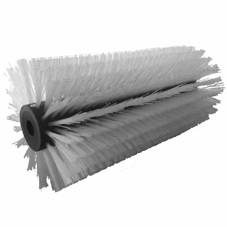 industrial cleaning brush straight tufted row red nylon polypropylene bristle