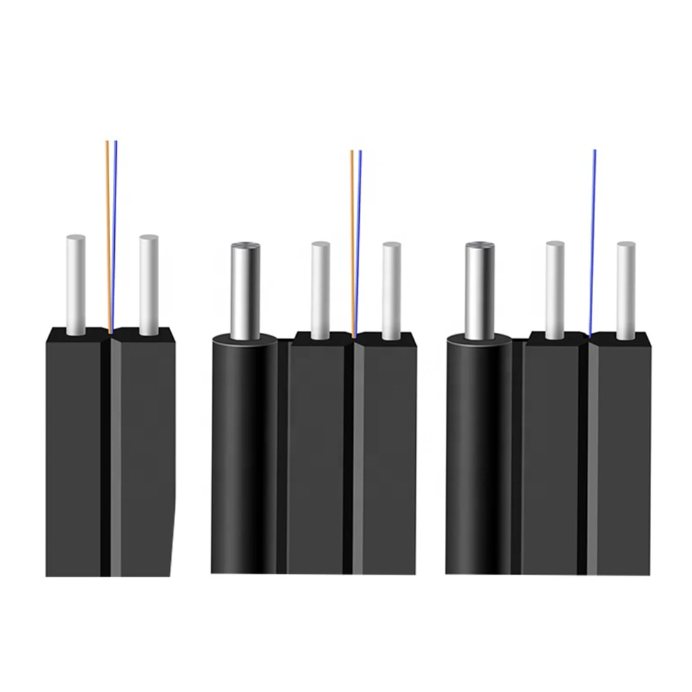 FTTH Single Mode Drop Cable 1/2/4 cores (G652D/G657A) with Messager  GJYXCH/GJYXFCH