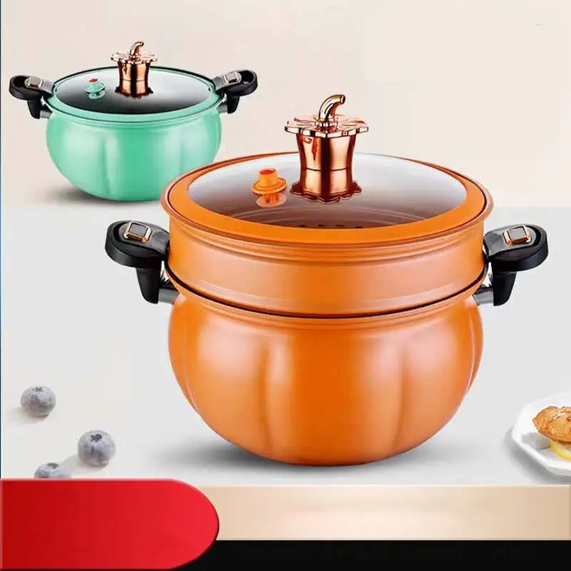MU New Style Large Capacity Soup Pot Medical Stone Coating Non-stick Pot Pumpkin Soup Pot Micro Pressure Cooker Popular