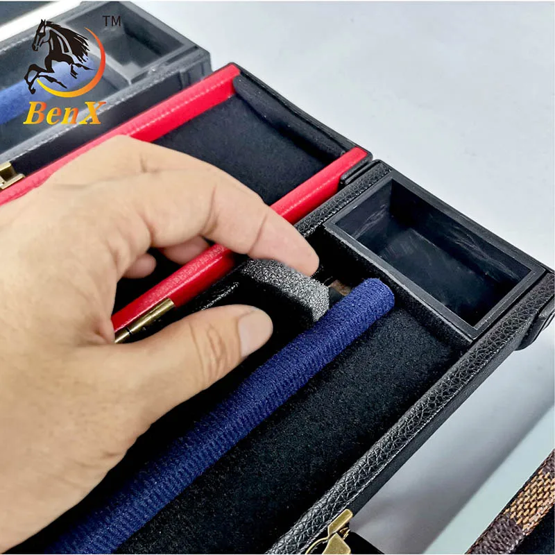 Benxiao snooker cue box one piece 1/2 3/4 style strong quality billiards cue box factory directly sale