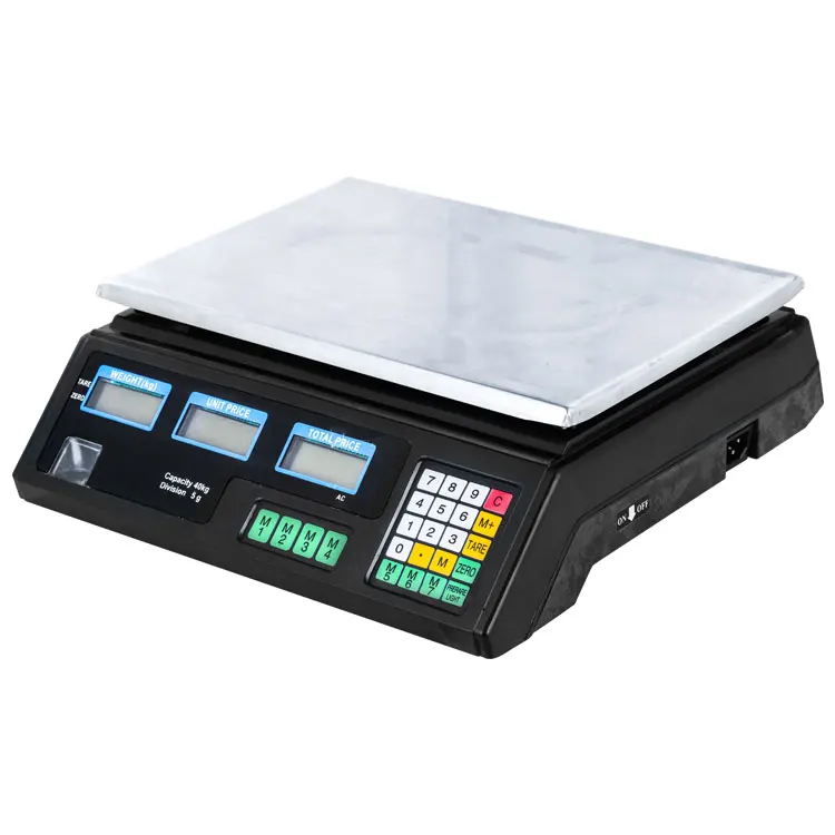 
Electronic Price Computing Scales 40 KG Weighing Digital Scale With Two Display 