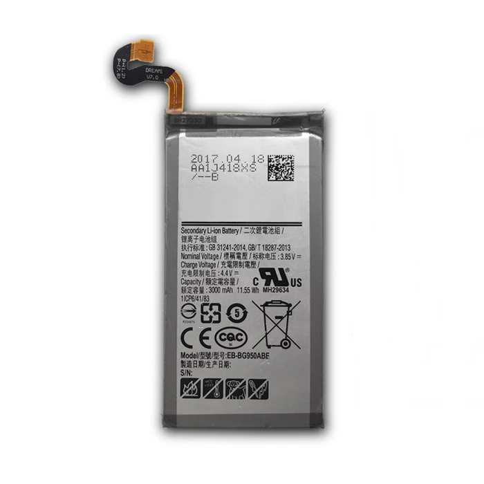 
Popular Phone Use Batteries Li-Polymer Internal Battery for Samsung S8 EB-BG950ABE 