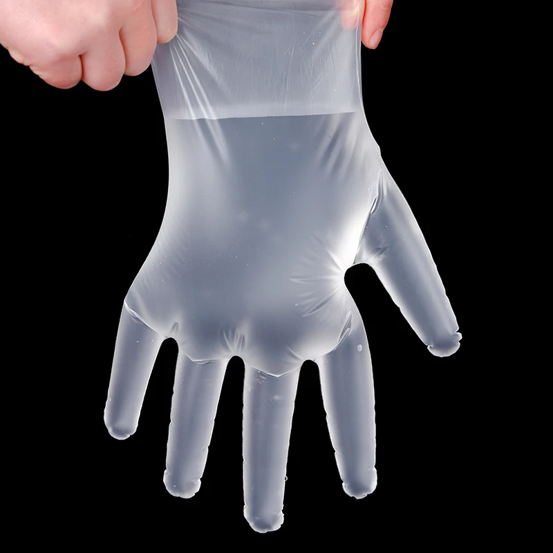 High quality 100pcs/pack disposable plastic clear gloves for export South Korea