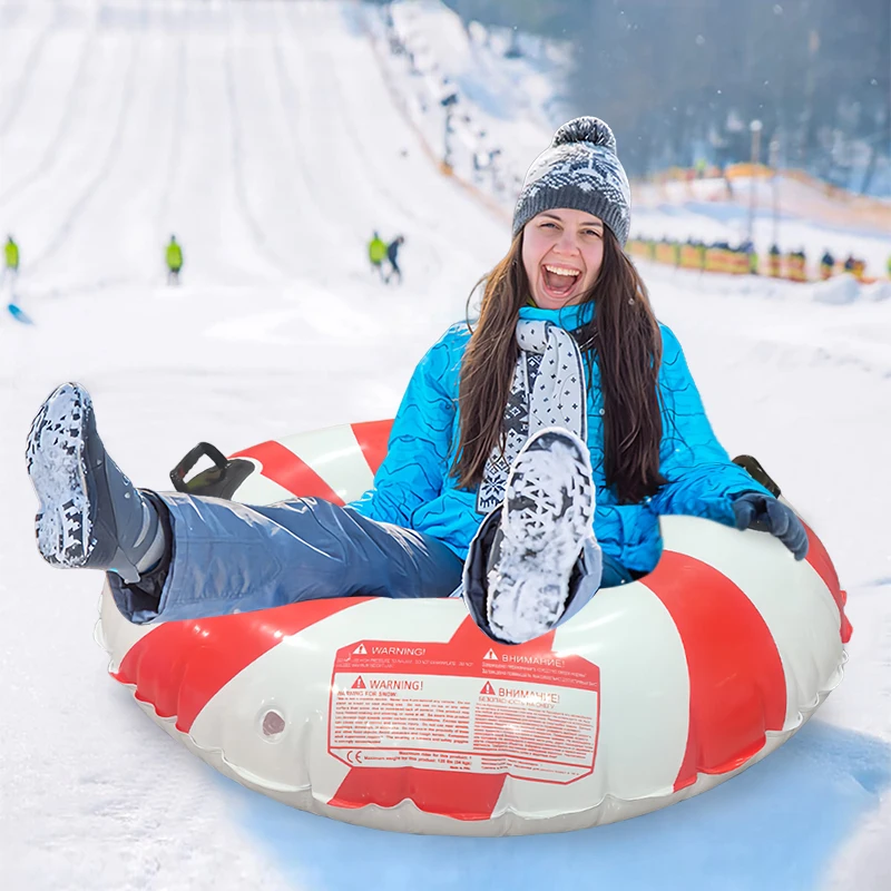 OEM&ODM Winter Outdoor High Quality Durable Safe Fun Heavy Duty PVC inflatable Sled Snow tube Sports Toys for Kids