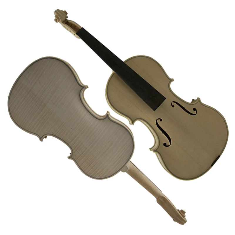 China Wholesale solid professional unvarnished violin kits with free carton