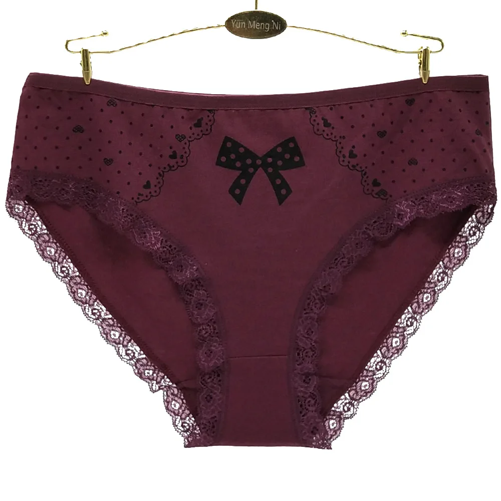 Wholesale Big Size Momy Size Lace Cotton Underwear Women 2XL XXXL 4XL Sizes For Young Momy Fat Lady