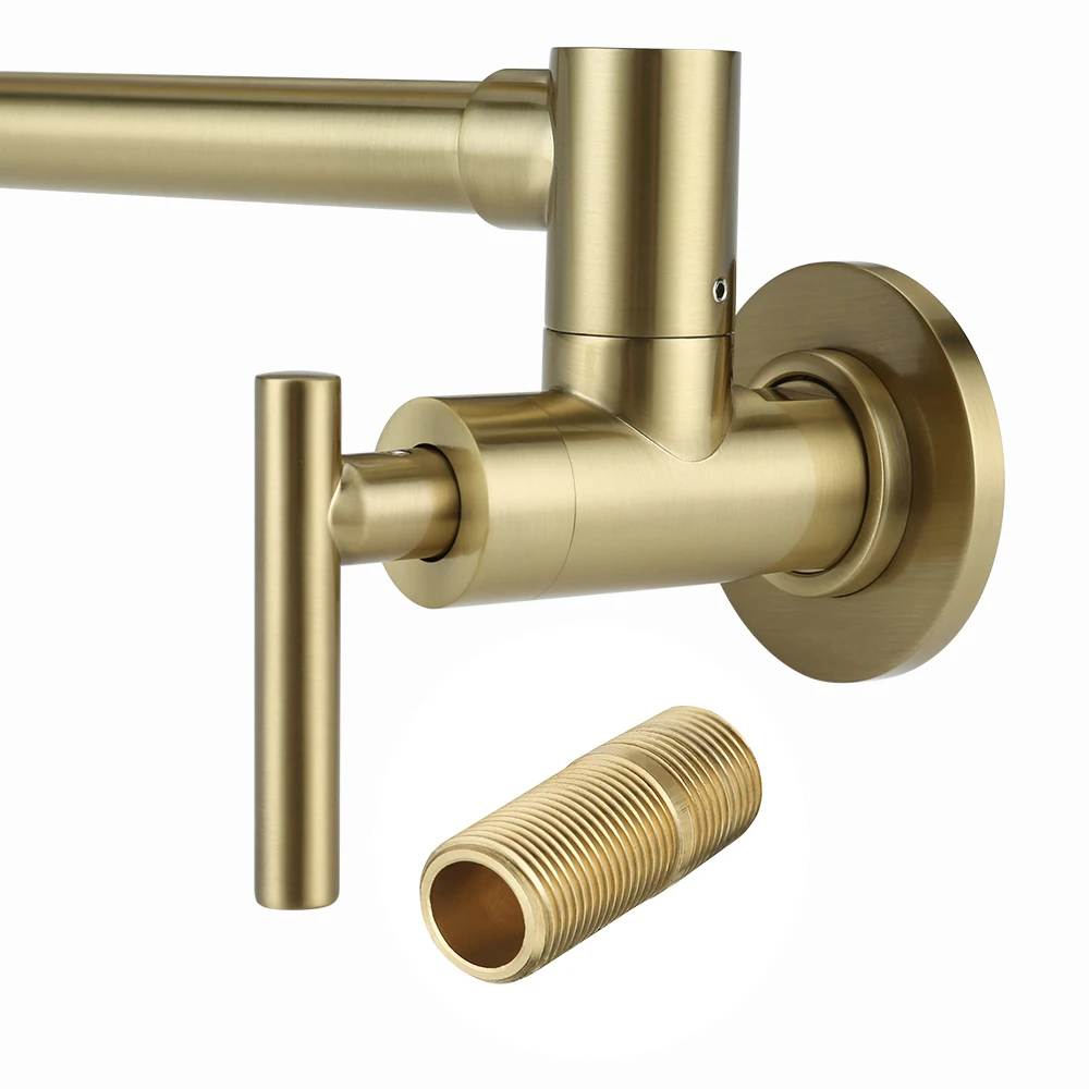 Faucet Factory Wholesale Profession Wall Mounted Pot Filler Faucet Tap Folding Kitchen Faucets