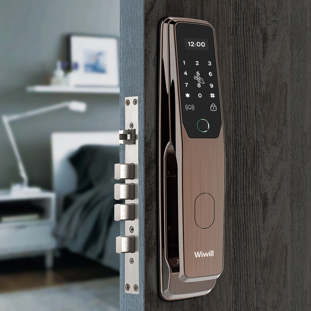  TTLock App Wi-Fi биометрический отпечаток пальца цифровой БЕСКЛЮЧЕВОЙ авто внутренняя камера Умный дверной замок