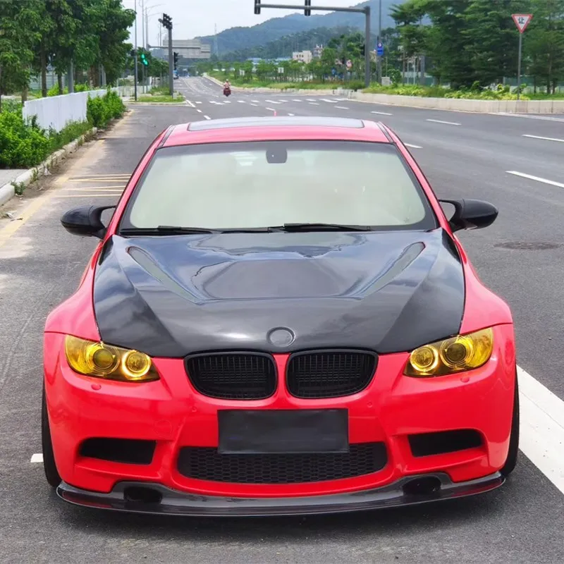 Body Parts Bonnet Carbon Fiber Engine Hood For BMW E92 M3 3 Series 2007-2012 Upgrade GTS Style Real Carbon Fiber Car Auto Cover
