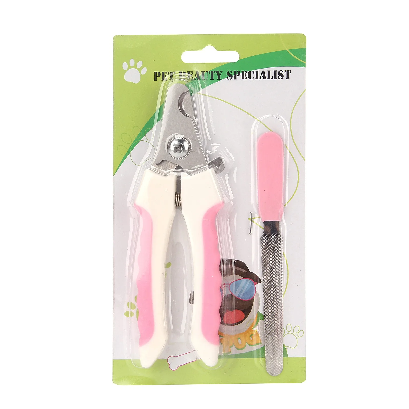 Stainless Steel Cat Dog Nail Clipper Claw Scissors Cutter Professional Cat Novice Cleaning Tool Pet Care Grooming Set