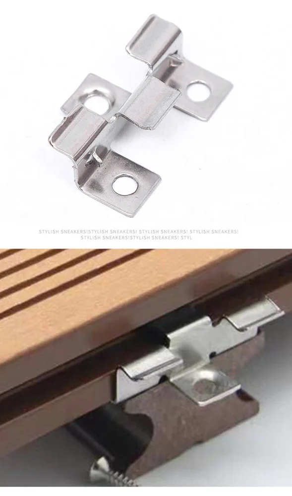 Stainless Steel Floor fastener Composite WPC Decking Clips