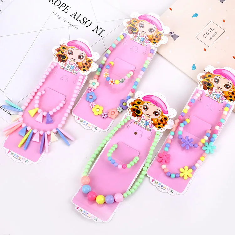 wholesale high quality new style gifts accessories baby girl fashion necklace bracelet set