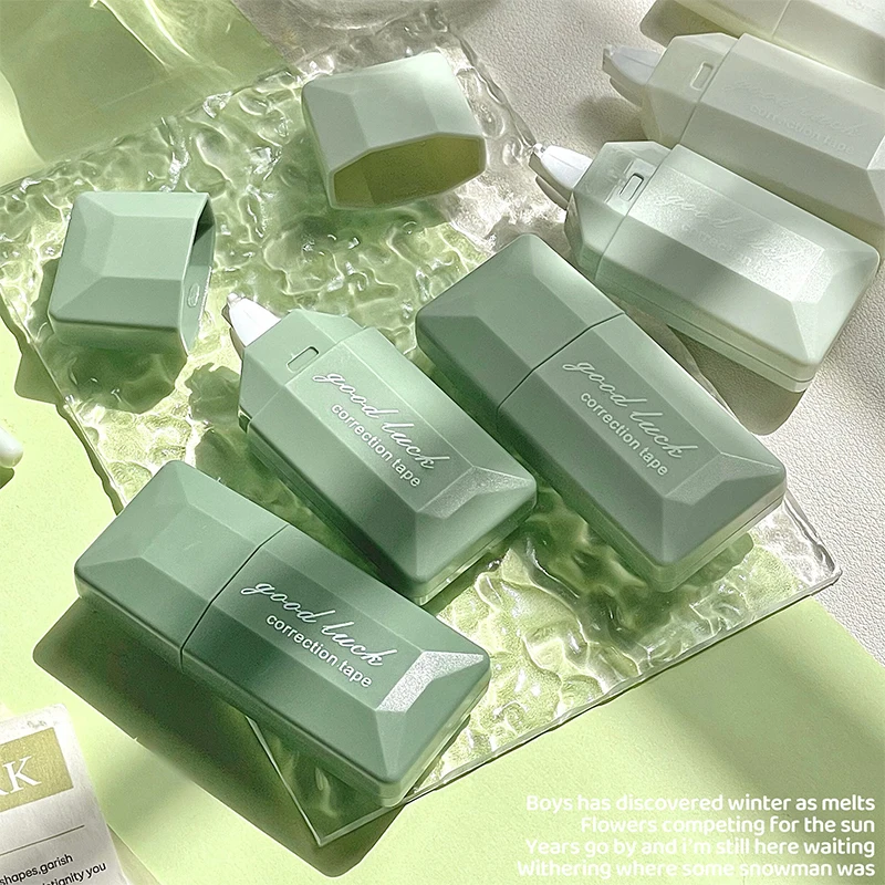 Compact Portable Card-Type Colored Correction Tape with Student Stationery for Office Use