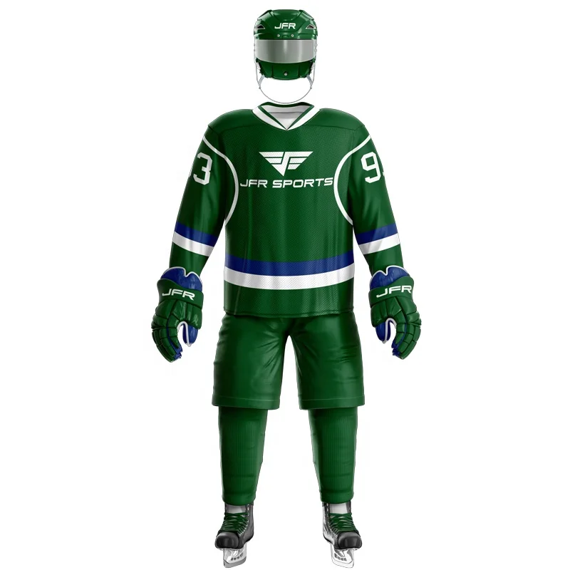 
Customized Eco-friendly Dye-Sublimation Printing Sublimated Hockey Jerseys with 260-280 Gsm Fabric 