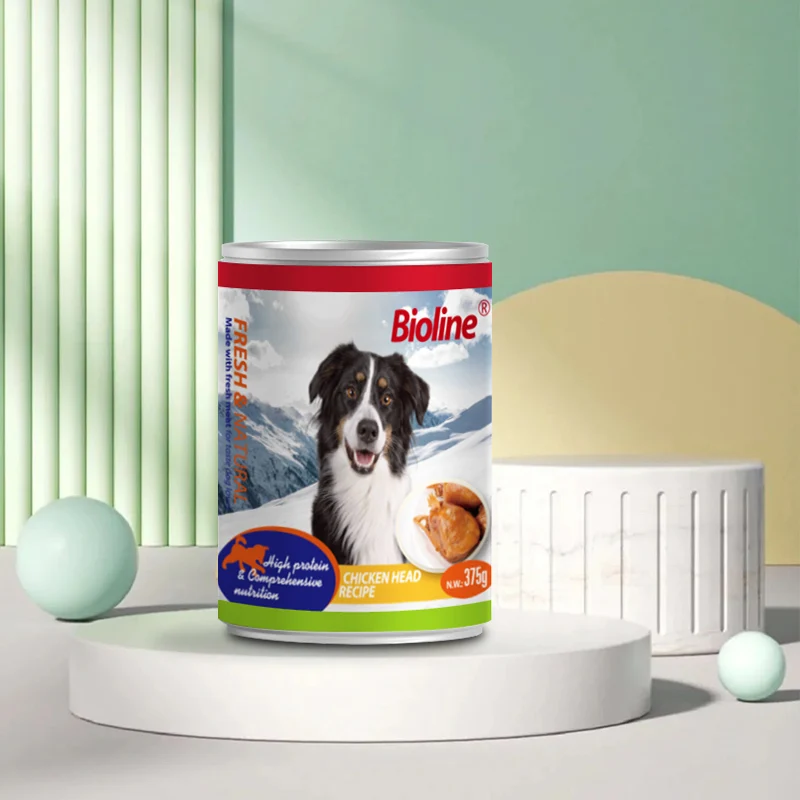 Oem Dog Wet Food Chicken Head Dog Food Wet Healthy Dog Food Tin Can